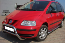 Ford Galaxy 1995-2006 гг. Передний кенгурятник WT005 (нержавейка) фото 2