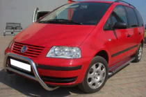 Ford Galaxy 1995-2006 гг. Передний кенгурятник WT005 (нержавейка) фото 2