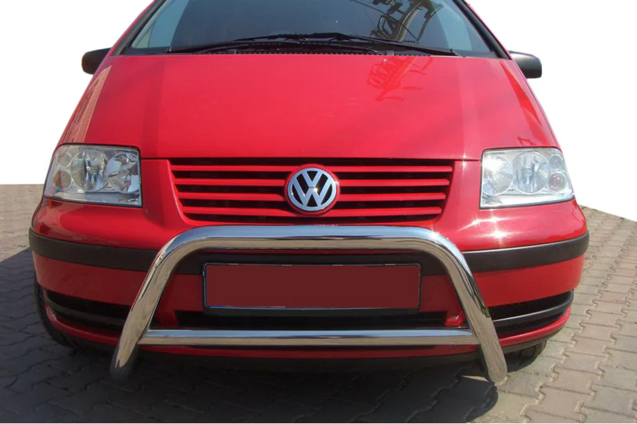 Ford Galaxy 1995-2006 гг. Передний кенгурятник WT005 (нержавейка) Image