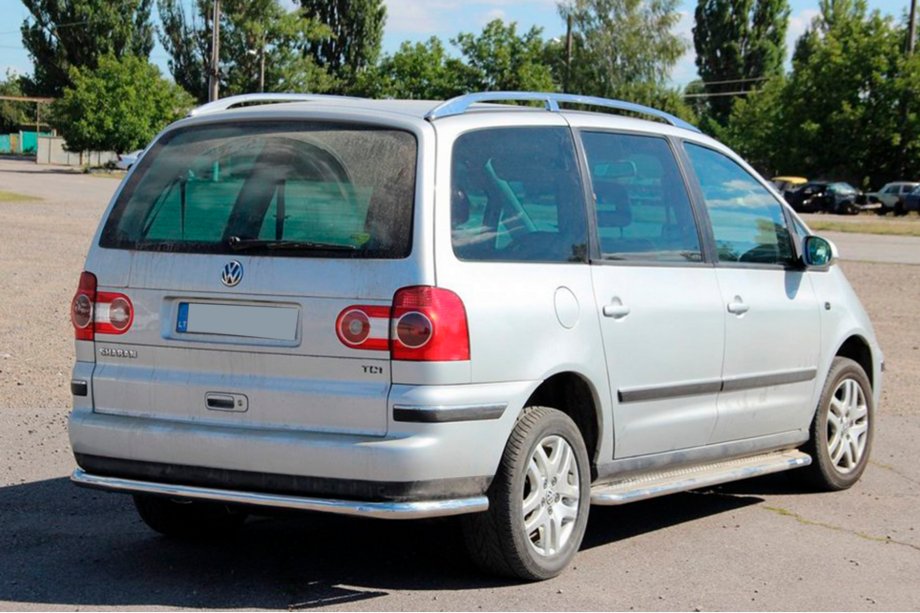 Ford Galaxy 1995-2006 гг. Задняя защита AK005 Фото 4