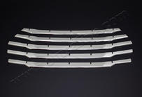 Ford Courier 2014-2023 гг. Накладки на решетку радиатора OmsaLine (2018↗, 4 шт, нержавейка) фото 4