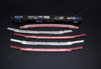 Ford Courier 2014-2023 гг. Накладки на решетку радиатора OmsaLine (2018↗, 4 шт, нержавейка) фото 2