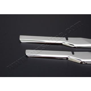 Накладки на решетку радиатора OmsaLine (2018↗, 4 шт, нержавейка) Ford Courier 2014-2023 гг. фото 3