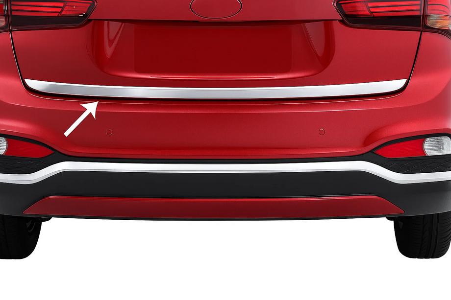 Hyundai I-20 2014-2020 гг. Накладка на багажник 2018-2020 нержавейка Image