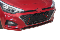 Окантовка решетки радиатора 2018-2020 (3 шт, нерж сталь) фото 1