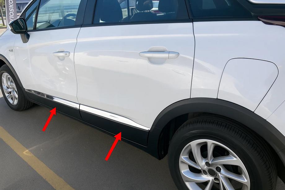 Дверные Молдинги Нержавеющая Сталь (4 шт.) Image