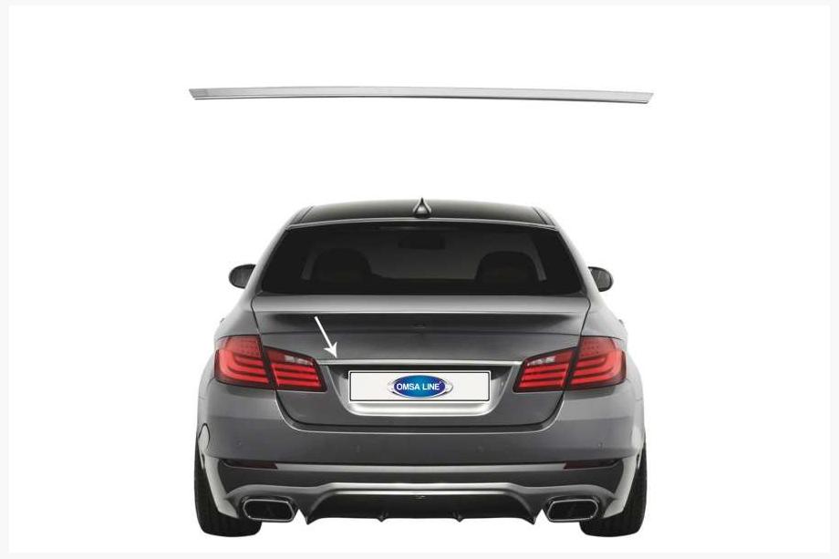 BMW 5 серия F10/F11 2010–2016 гг. Накладка SD из нержавеющей стали над номером Фото 8