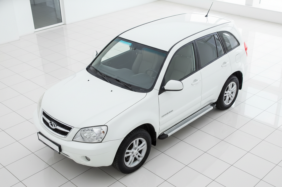 Chery Tiggo 3 2005- гг. Боковые Подножки Maya V2 (2 шт., Алюминий) Image