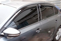 Volkswagen Jetta 2011-2018 гг. Ветровики на окна (4 шт, HIC) фото 4