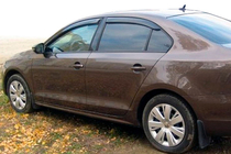 Volkswagen Jetta 2011-2018 гг. Ветровики на окна (4 шт, HIC) фото 5