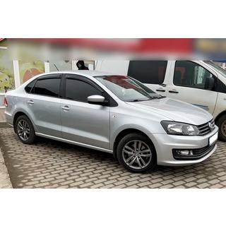 Ветровики на окна (4 шт, HIC) Volkswagen Jetta 2011-2018 гг. фото 3