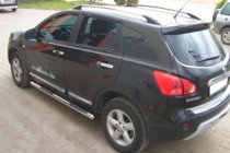 Nissan Qashqai 2010-2014 гг. Боковые трубы (2 шт., нержавейка) фото 6