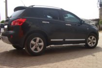 Nissan Qashqai 2010-2014 гг. Боковые трубы (2 шт., нержавейка) фото 2