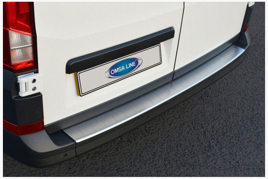 Man TGE 2017- гг. Накладка на задний бампер нержавейка (Omsa) Image