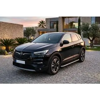 Боковые Подножки Maydos V1 (2 шт., Алюминий и Нержавейка) Opel Grandland X 2017- гг. фото 1