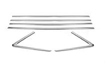 Нижние молдинги стекол нержавейка (6 шт) фото 3