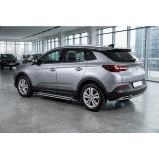 Боковые Подножки Rainbow (2 шт., Алюминий) Opel Grandland X 2017- гг. фото 1