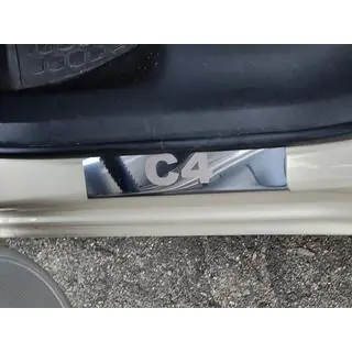 Накладки на пороги Carmos нержавейка фото 2