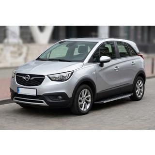 Боковые Подножки Duru (2 шт., Алюминий) Opel Crossland X 2017-2024 гг. фото 1