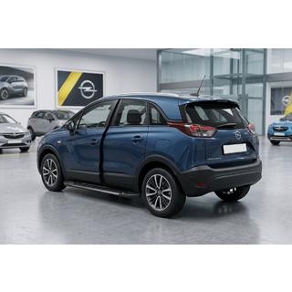 Боковые Подножки RedLine Black (2 шт., Алюминий) Opel Crossland X 2017-2024 гг. фото 1