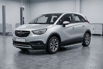 Opel Crossland X 2017-2024 гг. Боковые Подножки Maya V1 (2 шт., Алюминий) фото 1