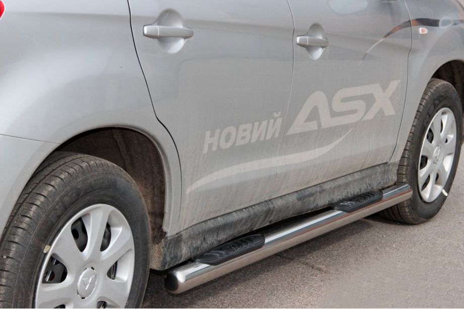 Mitsubishi Eclipse Cross 2017- гг. Боковые трубы BB002 (2 шт., нержавейка) Image