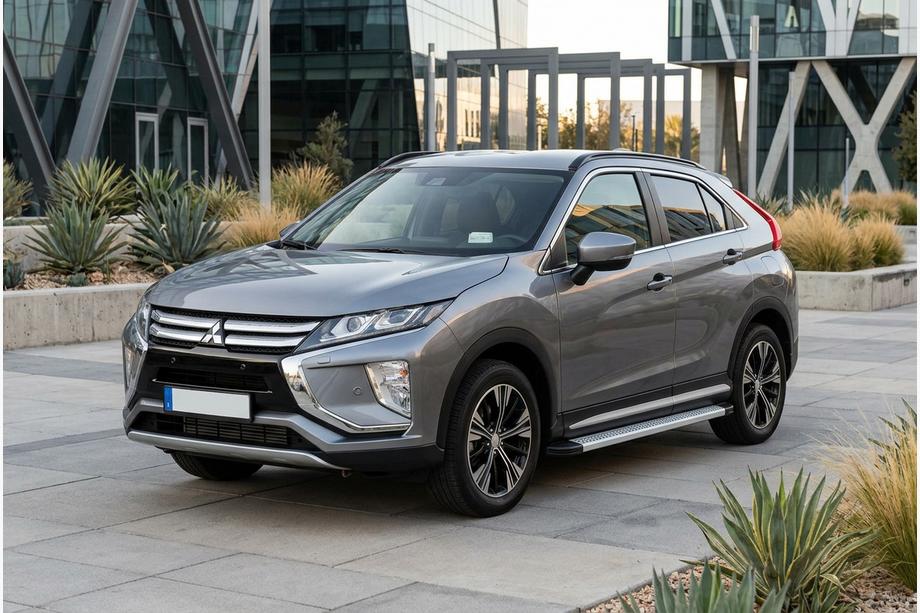Mitsubishi Eclipse Cross 2017- гг. Боковые Подножки Maya V2 (2 шт., Алюминий) Image