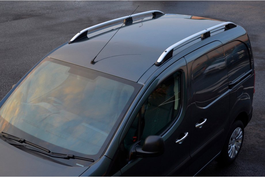 Citroen Berlingo 2008-2018 гг. Рейлинги Skyport (серый матовый) Image