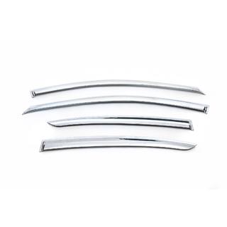 Хромированные Ветровики SD (4 шт, Корея) Chevrolet Cruze 2009-2015 гг. фото 2