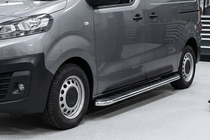 Citroen Jumpy/Dispatch 2017- гг. Боковые Подножки Maydos V1 (2 шт., Алюминий и Нержавейка) фото 1