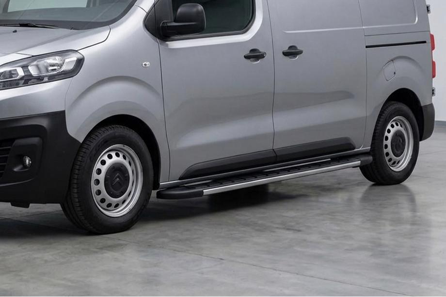 Citroen Jumpy/Dispatch 2017- гг. Боковые Подножки Duru (2 шт., Алюминий) Image