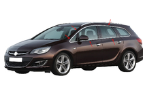 Opel Astra J 2009-2015 гг. Полный комплект молдингов на окна нержавейка (Sport Tourer, 12 шт.) фото 1