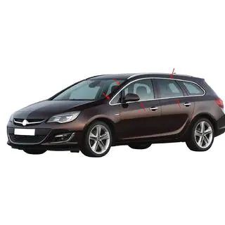 Полный комплект молдингов на окна нержавейка (Sport Tourer, 12 шт.)