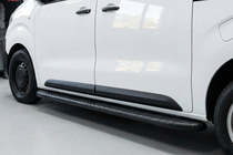 Citroen SpaceTourer 2016- гг. Боковые пороги Bosphorus Black (2 шт., алюминий) фото 1