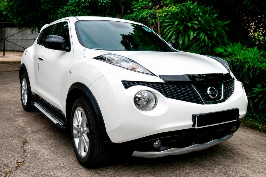 Nissan Juke 2010-2019 гг. Боковые Подножки Allmond Grey (2 шт., Алюминий) Фото 1