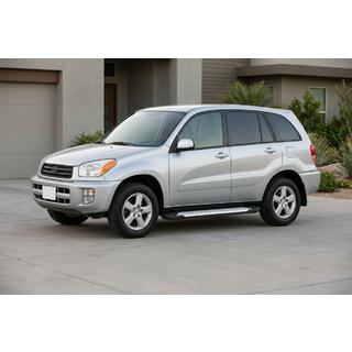 Боковые пороги Allmond (2 шт., алюминий) Toyota Rav 4 2001-2005 гг. фото 3