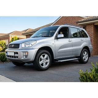 Боковые пороги Allmond (2 шт., алюминий) Toyota Rav 4 2001-2005 гг. фото 1