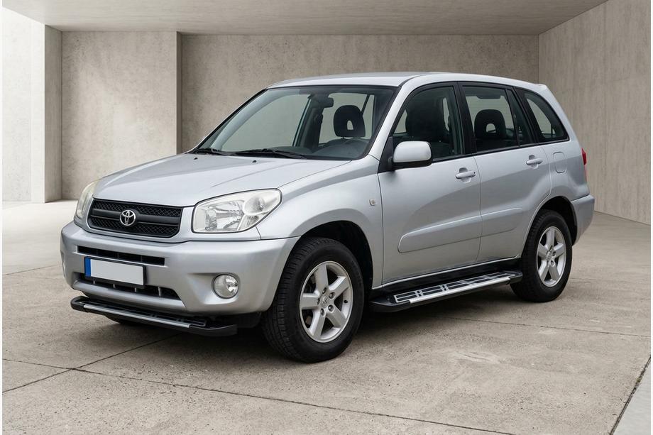 Toyota Rav 4 2001-2005 гг. Боковые Подножки Sunrise (2 шт., Алюминий) Image