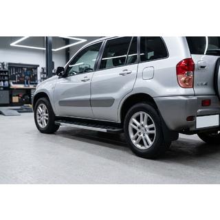 Боковые пороги RedLine V1 (2 шт., алюминий) Toyota Rav 4 2001-2005 гг. фото 3