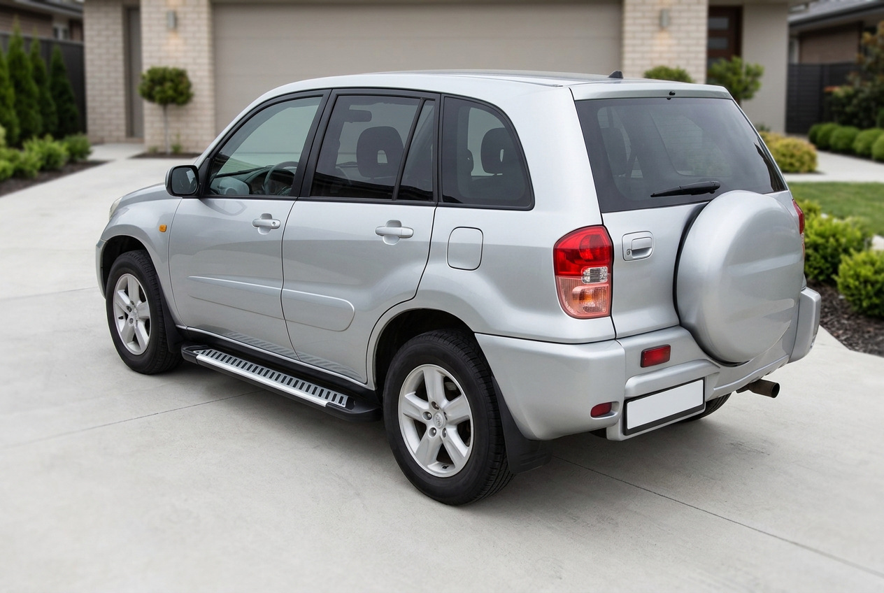 Бокові пороги Line (2 шт., алюміній) Toyota Rav 4