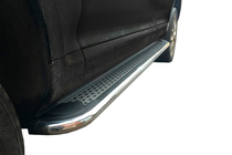 Ford Ranger 2011–2022 гг. Боковые Подножки Maydos V2 (2 шт., Алюминий и Нержавейка) фото 1