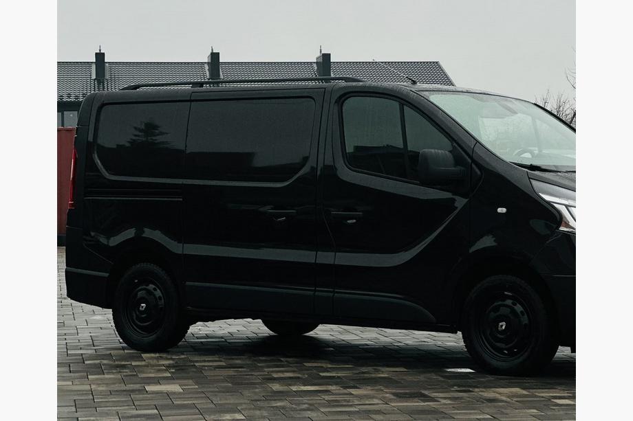 Fiat Talento 2016- гг. Черные рейлинги Длинная база, чугунные ножки Фото 2