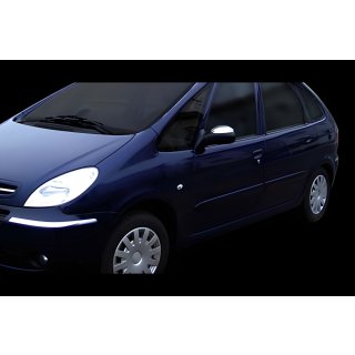 Накладки на Зеркала (2 шт, Нержавейка) Citroen Xsara Picasso 1999-2012 гг. фото 4