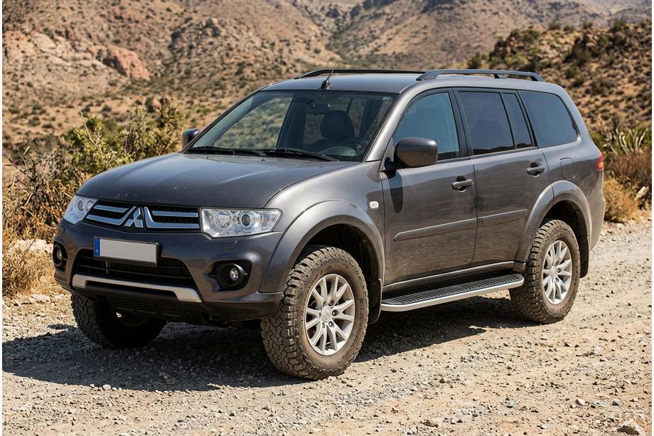 Mitsubishi Pajero Sport 2008-2015 гг. Боковые Подножки Tayga (2 шт., Алюминий) Фото 1