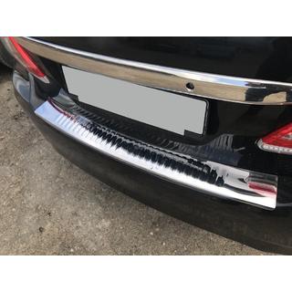 Накладка на задний бампер нержавейка Toyota Corolla 2007-2013 гг. фото 3