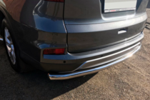 Honda CRV 2012-2016 гг. Задняя дуга AK002 (нержавейка) фото 1