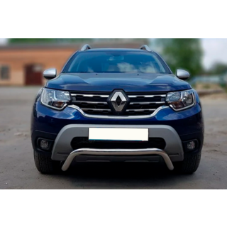 Кенгурятник WT007 (нержавейка) Dacia Duster 2018-2024 гг. фото 2