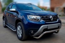 Renault Duster 2018-2024 гг. Кенгурятник WT007 (нержавейка) фото 1