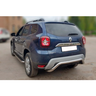 Задняя защита AK007 (нержавейка) фото 3