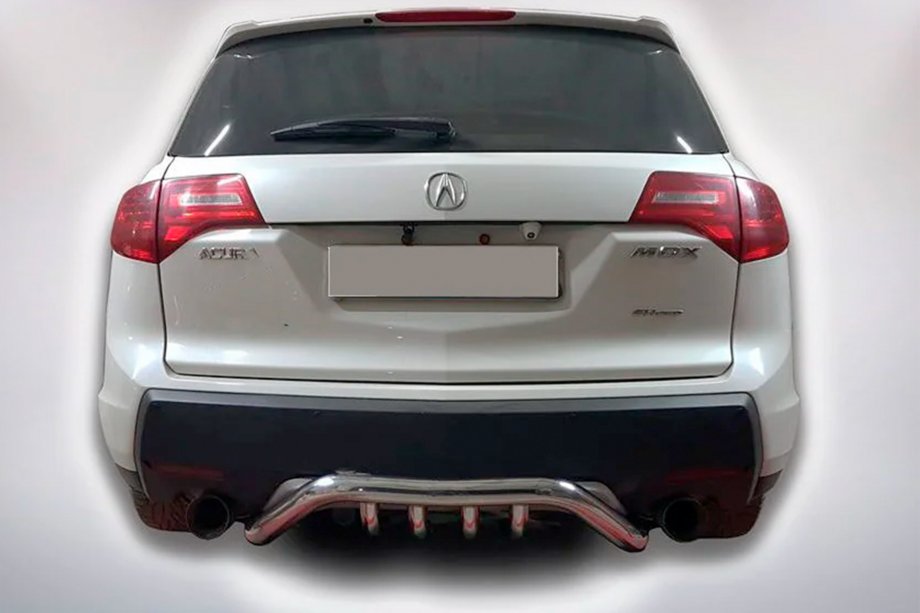 Acura MDX 2007-2013 гг. Задняя защита B1-47 (нержавейка) Фото 2
